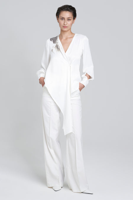 Pantalon costume - blanc
