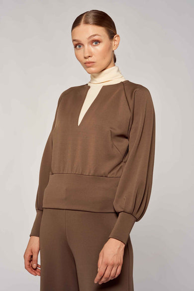 Blouse - marron
