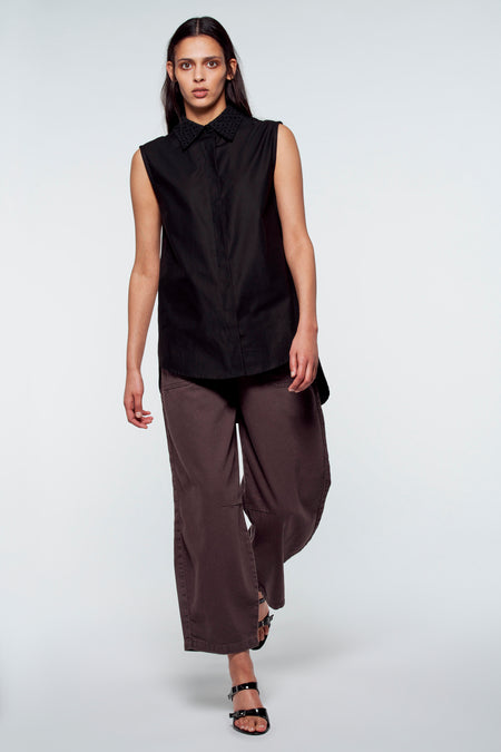 Chemise sans manches - noir