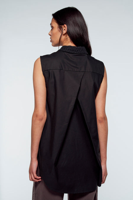 Chemise sans manches - noir
