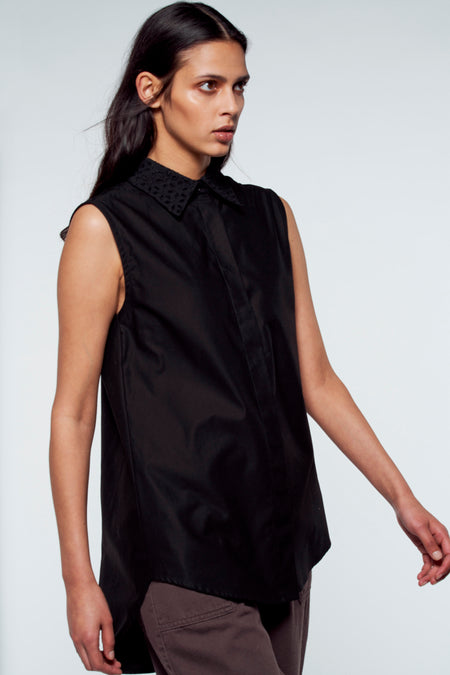 Chemise sans manches - noir