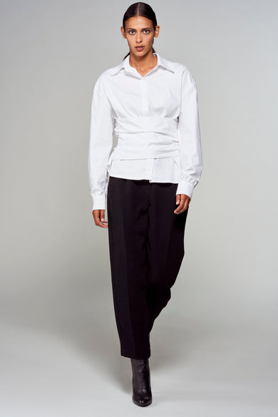 Chemise &agrave; manches longues - blanc