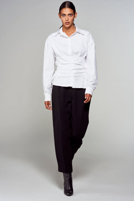 Chemise &agrave; manches longues - blanc
