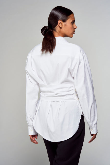 Chemise &agrave; manches longues - blanc