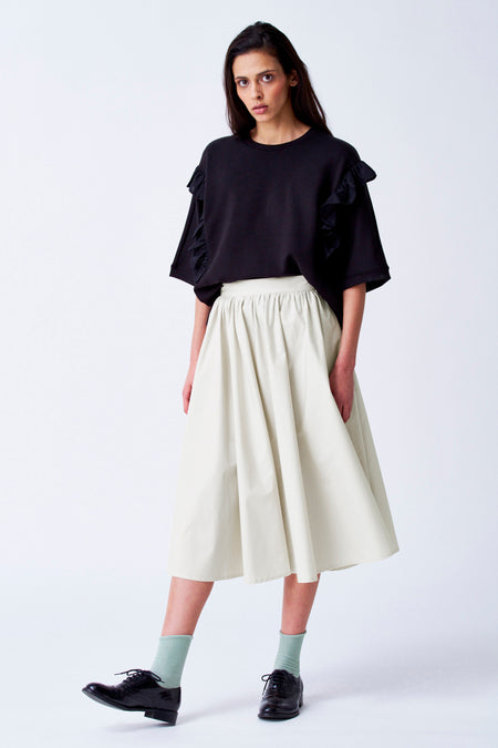 Jupe midi - beige