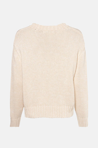 Pull à col rond - beige - HAILYS