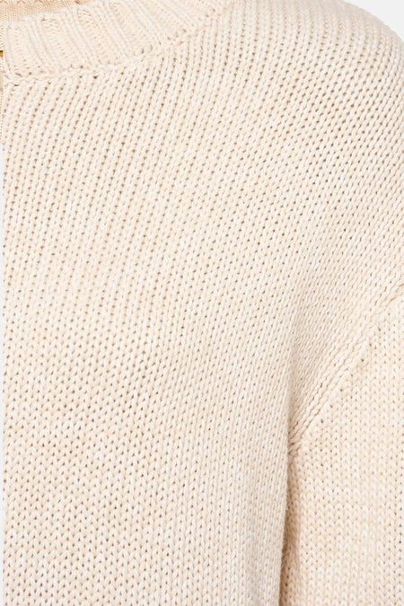 Pull à col rond - beige