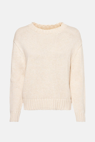 Pull à col rond - beige - HAILYS
