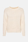 Pull à col rond - beige