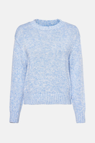 Pull à col rond - bleu