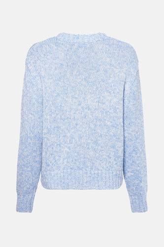 Pull à col rond - bleu