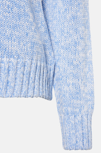 Pull à col rond - bleu - HAILYS