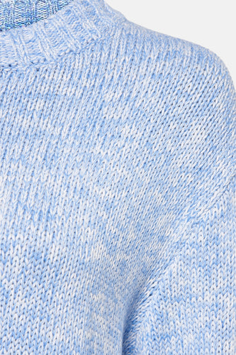 Pull à col rond - bleu - HAILYS