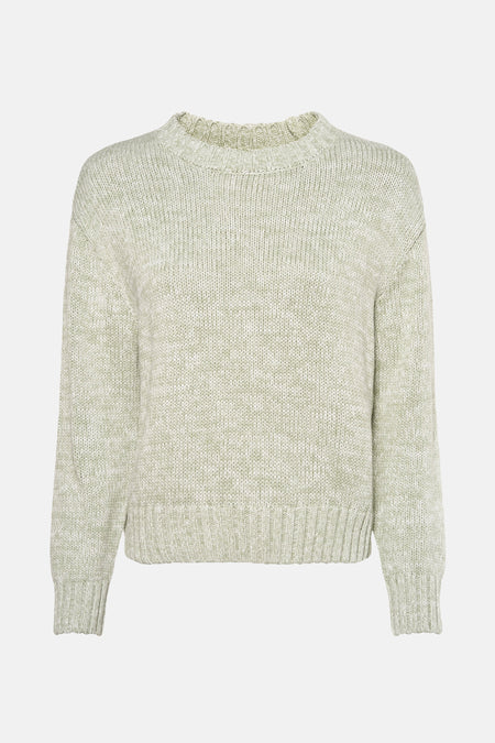 Pull à col rond - Vert