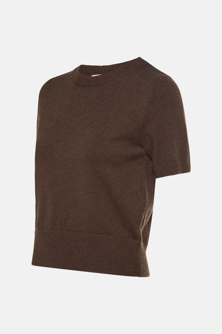 Pull à col rond - brun