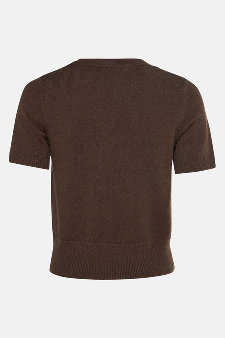 Pull à col rond - brun