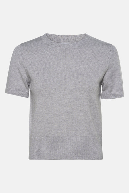 Pull à col rond - gris