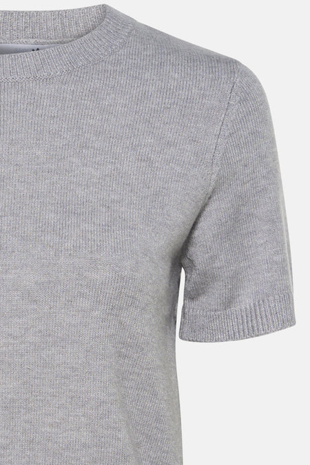 Pull à col rond - gris