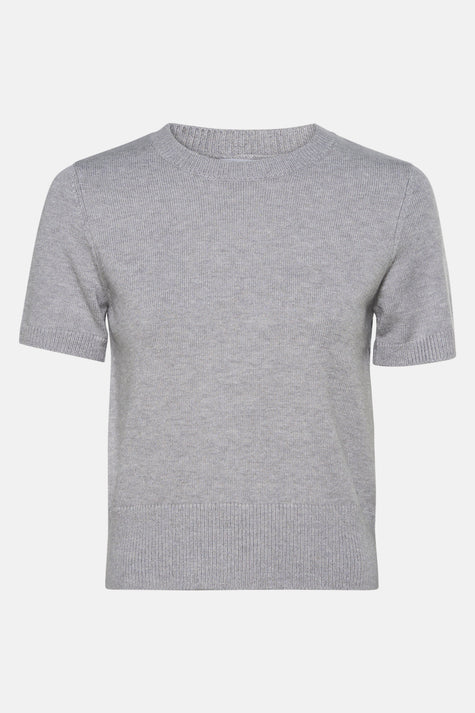 Pull à col rond - gris