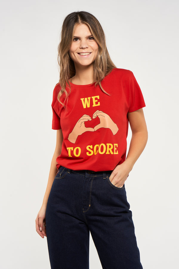 T-shirt (manches courtes) Rouge - ZEB STYLE LAB