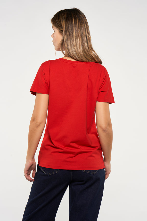 T-shirt (manches courtes) Rouge - ZEB STYLE LAB