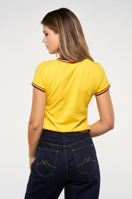 T-shirt (manches courtes) Jaune - ZEB STYLE LAB