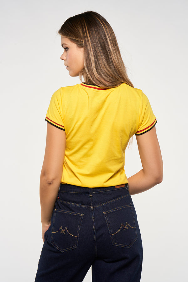 T-shirt (manches courtes) Jaune - ZEB STYLE LAB